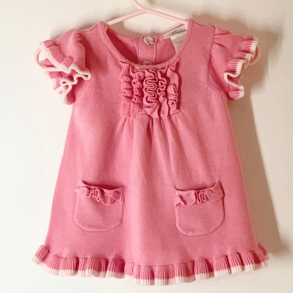 Miniclasix pink sweater dress
